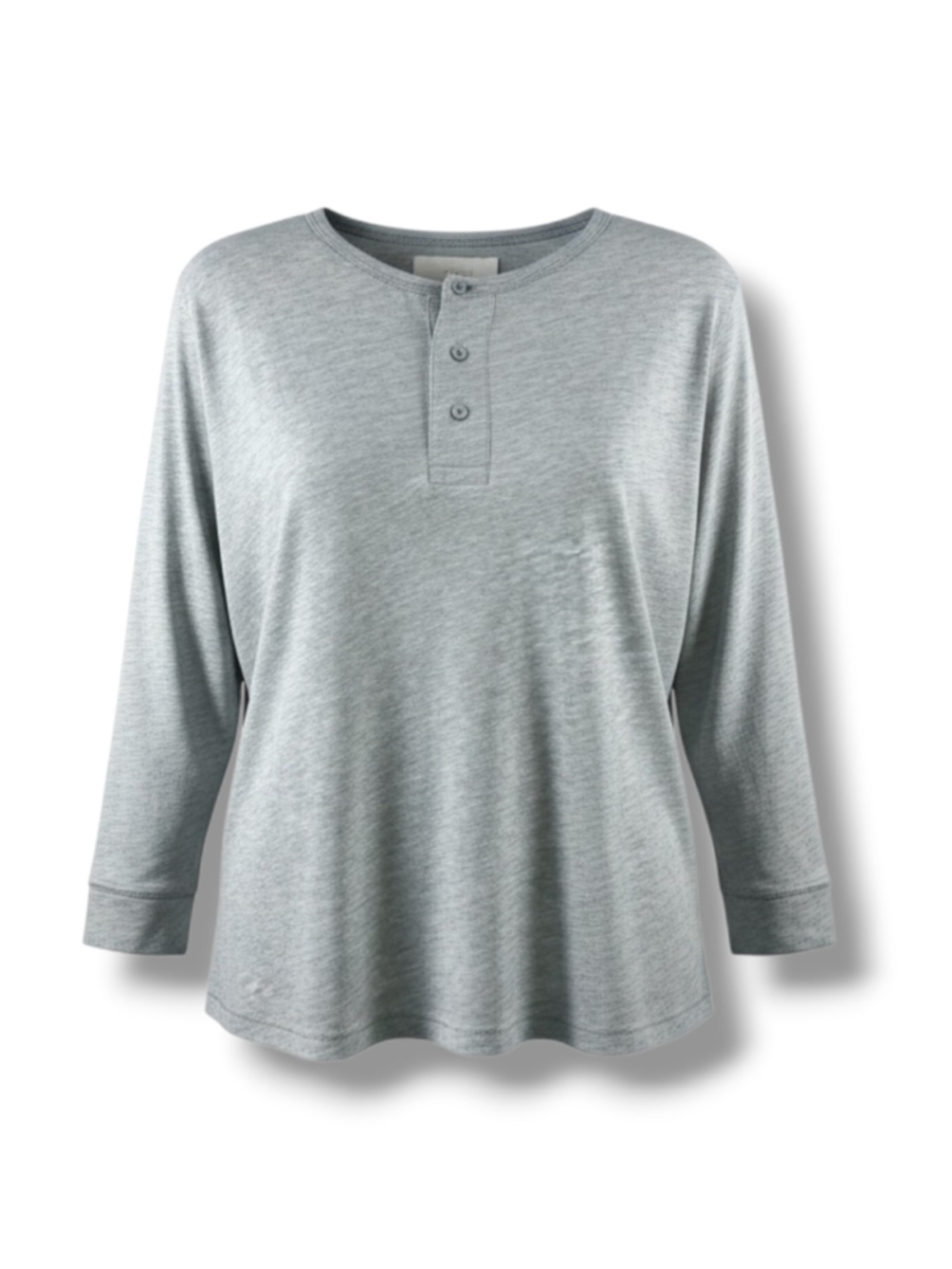 The Great Sleep Henley Pajama Top in Grey Size 1 (US S)